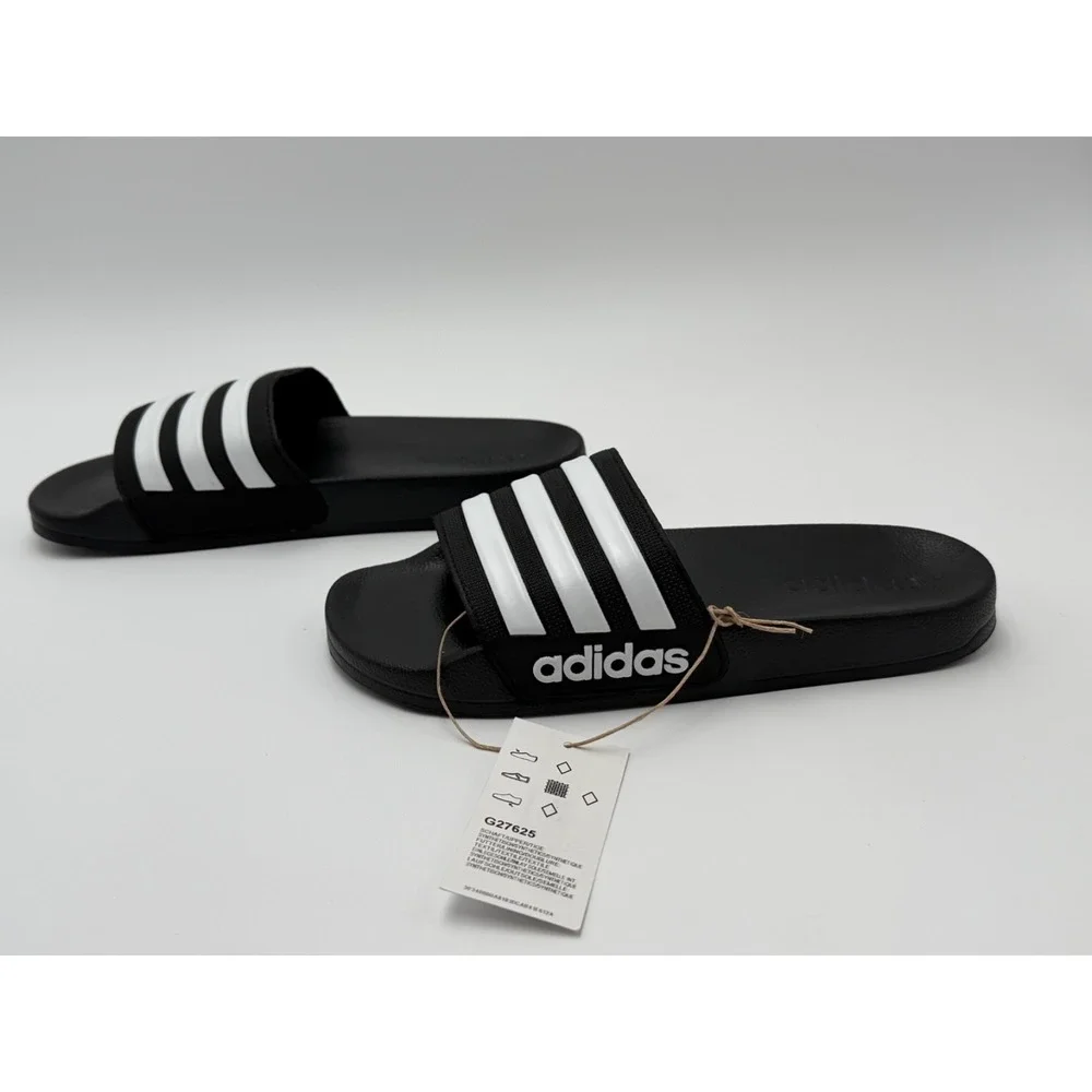NEW Adidas Adilette Shower‎ G27625 Black Open Toe Slip On Slide Sandals Size 4
